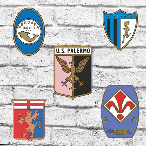 Sticker adesivi squadre calcio - sticker,