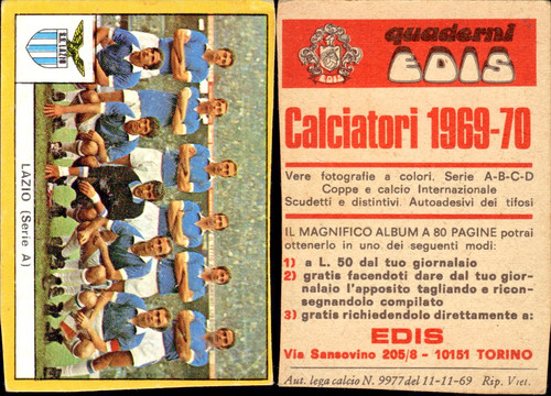 Edis 1969 calciatori - 1969-70,